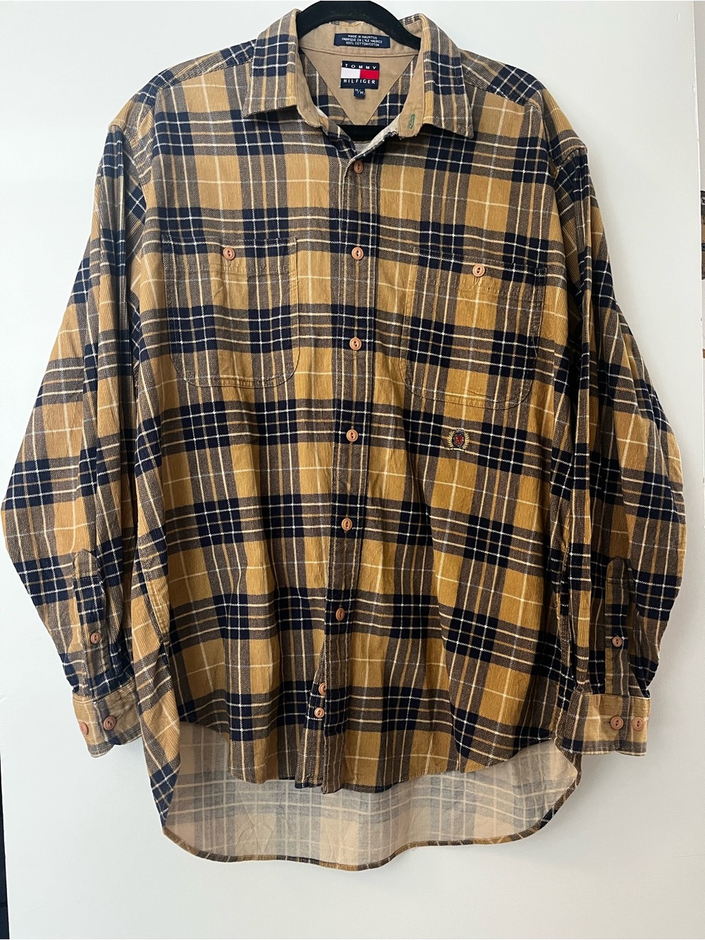 Tommy Hilfiger | Plaid Corduroy Button Up Shirt